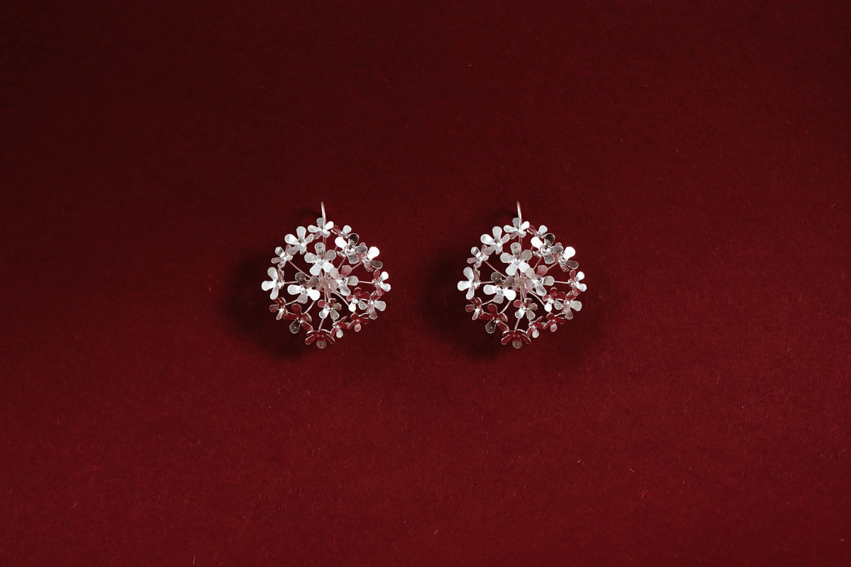 Snowball Flower Earrings