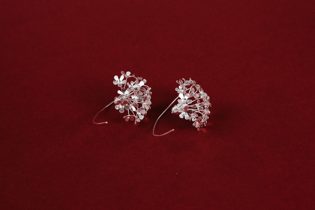 Snowball Flower Earrings