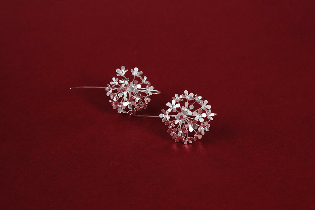 Snowball Flower Earrings